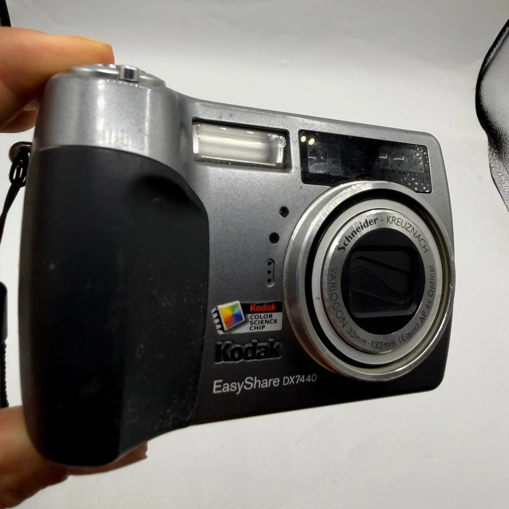 Kodak EasyShare DX7440 Digital Camera & Printer Dock Silver Untested For Parts